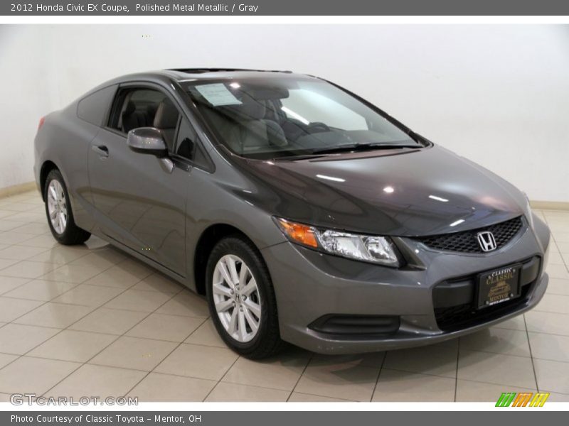 Polished Metal Metallic / Gray 2012 Honda Civic EX Coupe