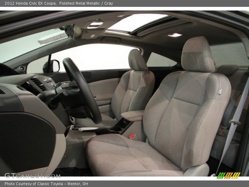  2012 Civic EX Coupe Gray Interior