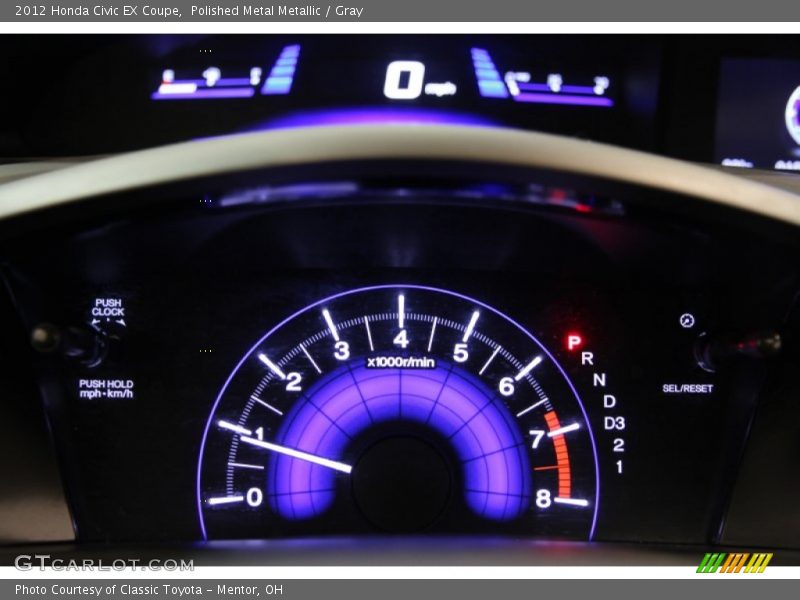 Polished Metal Metallic / Gray 2012 Honda Civic EX Coupe