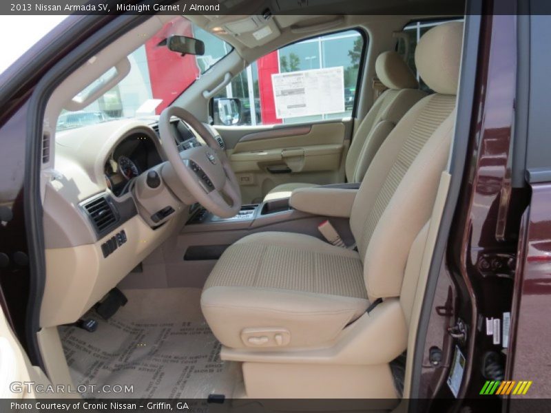 Front Seat of 2013 Armada SV