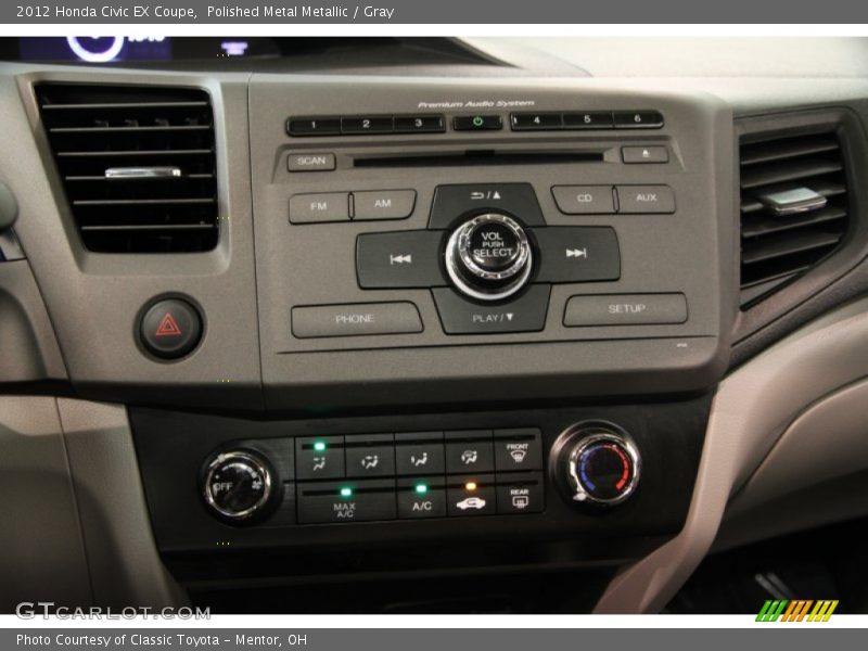Polished Metal Metallic / Gray 2012 Honda Civic EX Coupe
