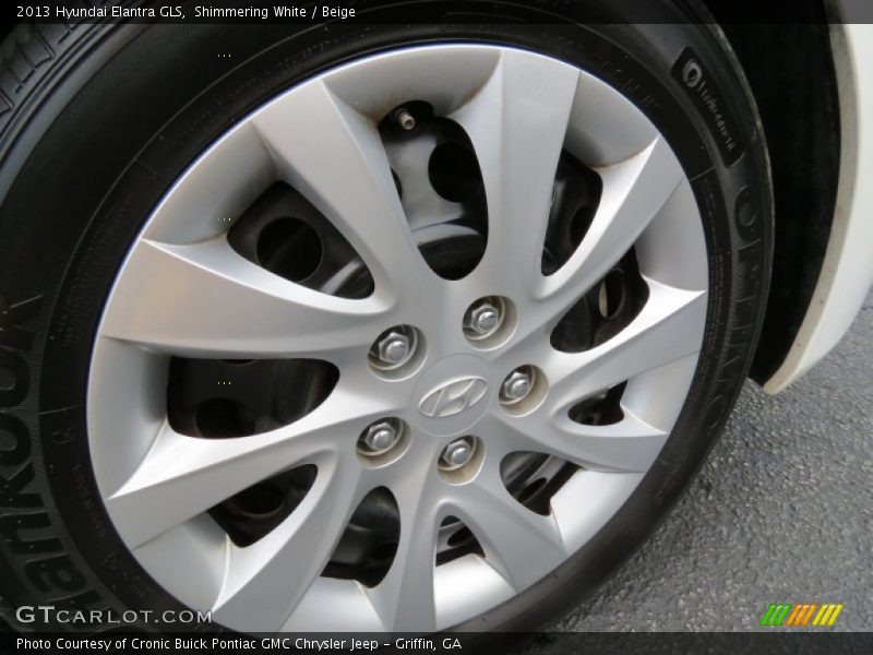 Shimmering White / Beige 2013 Hyundai Elantra GLS