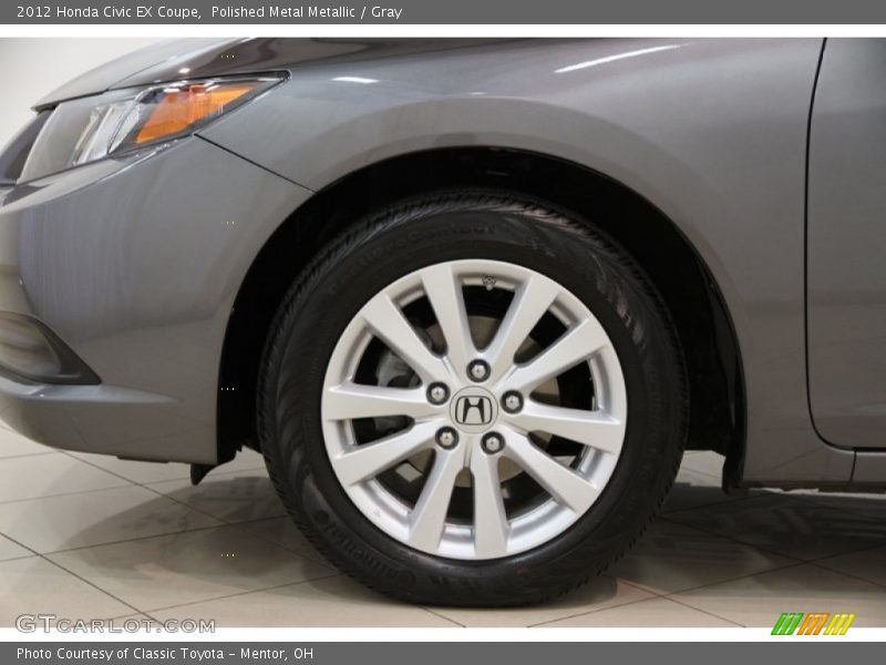 Polished Metal Metallic / Gray 2012 Honda Civic EX Coupe