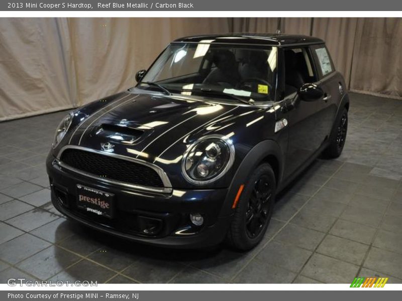 Reef Blue Metallic / Carbon Black 2013 Mini Cooper S Hardtop