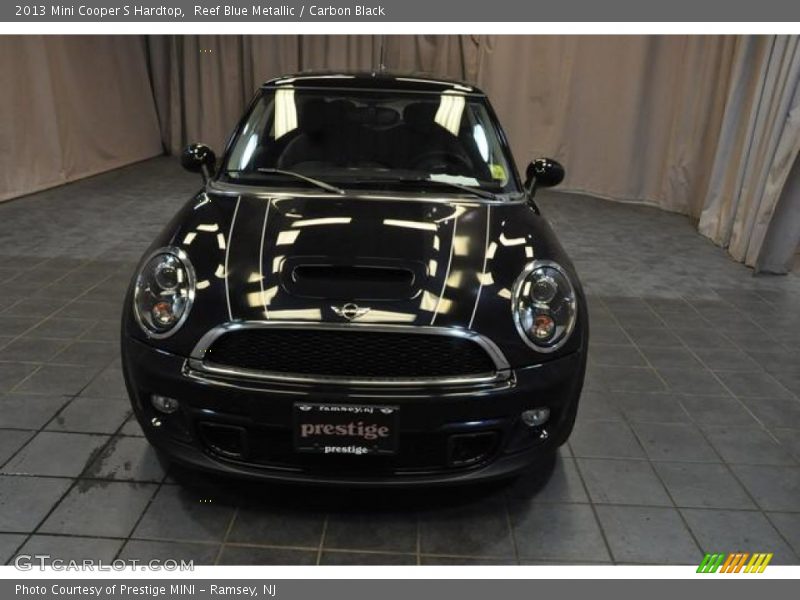 Reef Blue Metallic / Carbon Black 2013 Mini Cooper S Hardtop