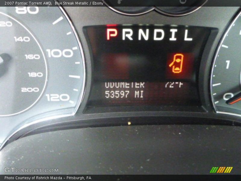 Blue Streak Metallic / Ebony 2007 Pontiac Torrent AWD
