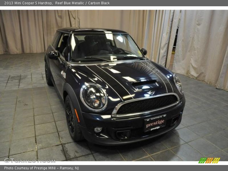 Reef Blue Metallic / Carbon Black 2013 Mini Cooper S Hardtop
