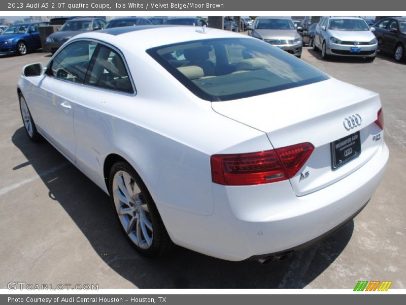 Ibis White / Velvet Beige/Moor Brown 2013 Audi A5 2.0T quattro Coupe