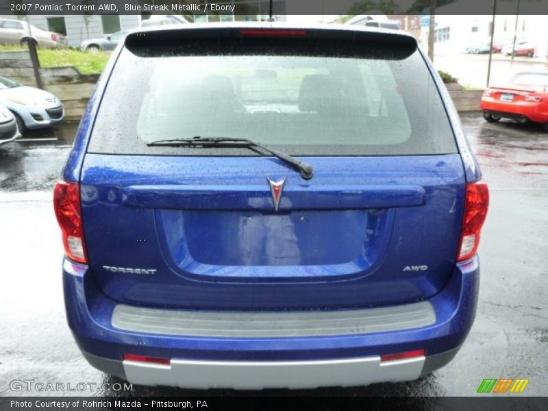Blue Streak Metallic / Ebony 2007 Pontiac Torrent AWD