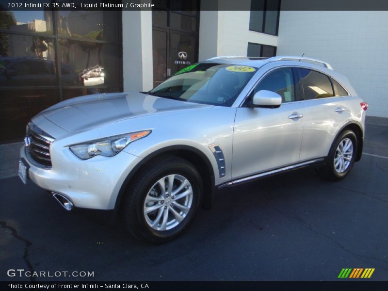 Liquid Platinum / Graphite 2012 Infiniti FX 35 AWD