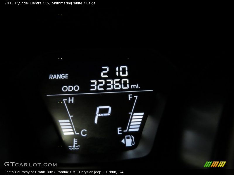 Shimmering White / Beige 2013 Hyundai Elantra GLS