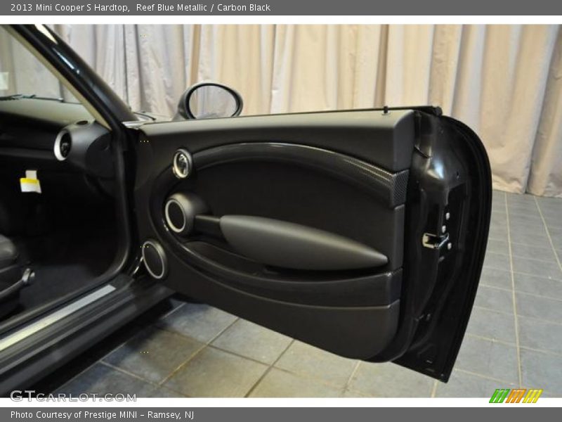 Reef Blue Metallic / Carbon Black 2013 Mini Cooper S Hardtop