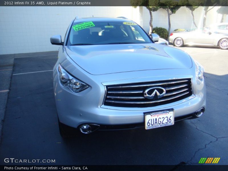Liquid Platinum / Graphite 2012 Infiniti FX 35 AWD