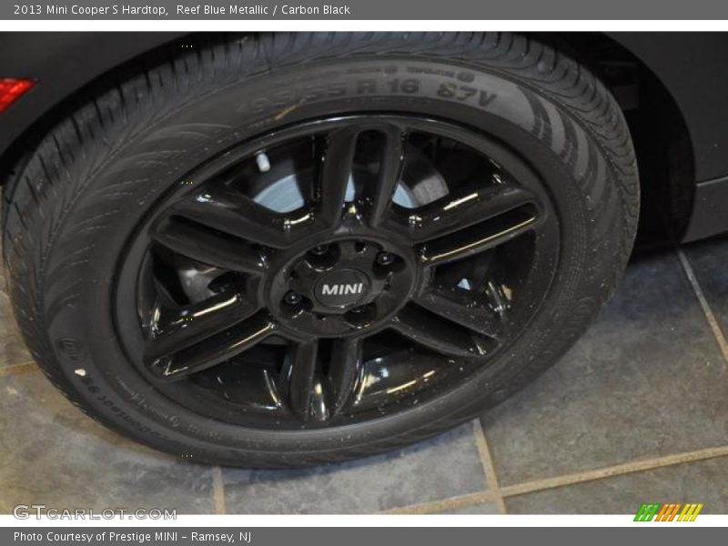 Reef Blue Metallic / Carbon Black 2013 Mini Cooper S Hardtop
