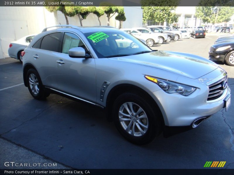 Liquid Platinum / Graphite 2012 Infiniti FX 35 AWD
