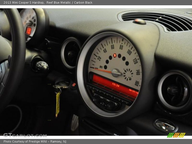 Reef Blue Metallic / Carbon Black 2013 Mini Cooper S Hardtop