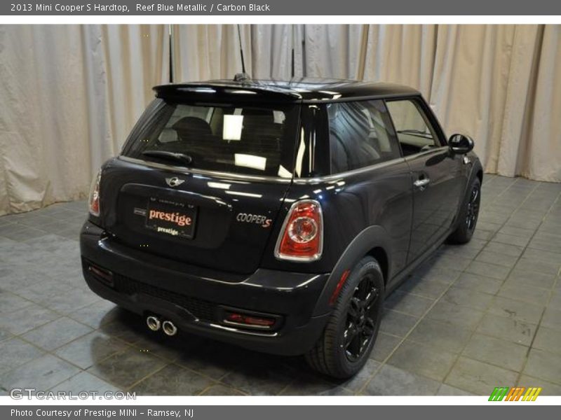 Reef Blue Metallic / Carbon Black 2013 Mini Cooper S Hardtop