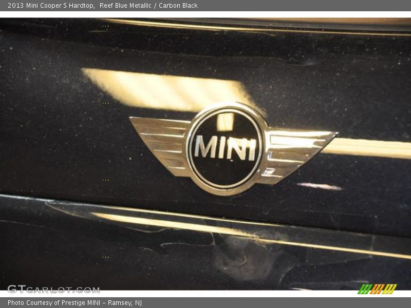 Reef Blue Metallic / Carbon Black 2013 Mini Cooper S Hardtop