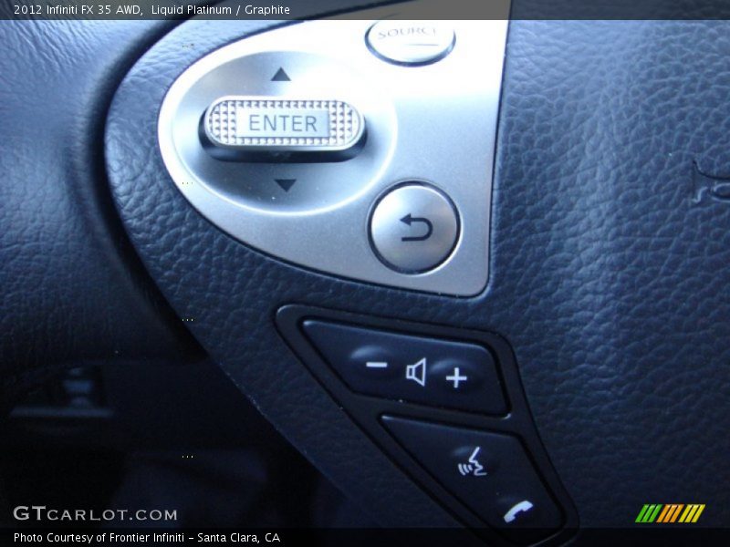Liquid Platinum / Graphite 2012 Infiniti FX 35 AWD