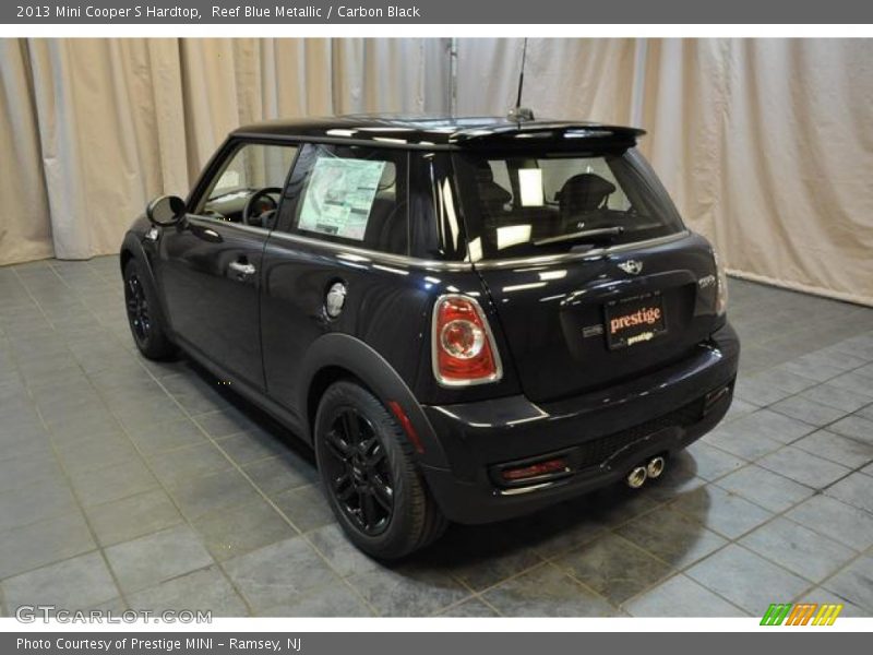 Reef Blue Metallic / Carbon Black 2013 Mini Cooper S Hardtop