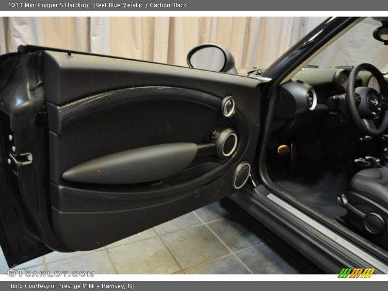 Reef Blue Metallic / Carbon Black 2013 Mini Cooper S Hardtop