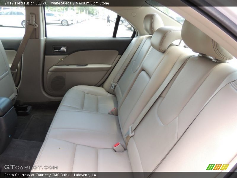 White Suede / Medium Light Stone 2012 Ford Fusion SEL V6