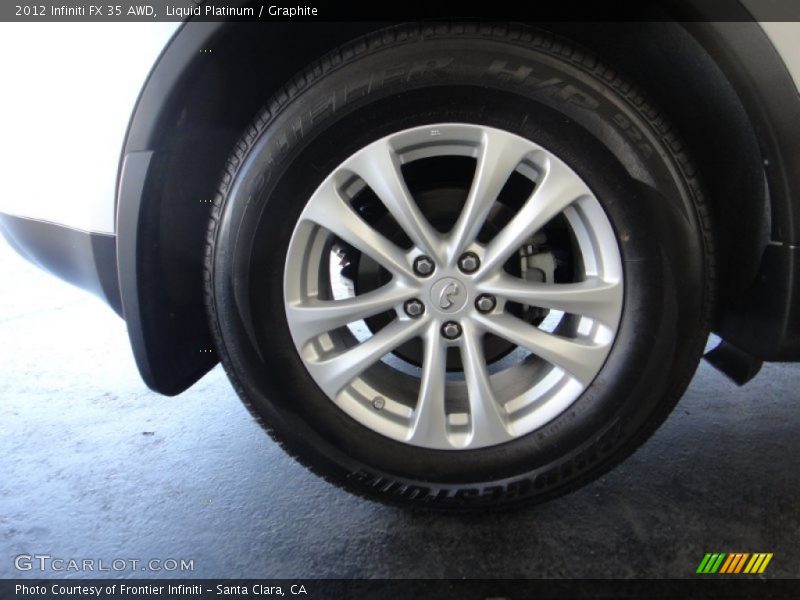 Liquid Platinum / Graphite 2012 Infiniti FX 35 AWD