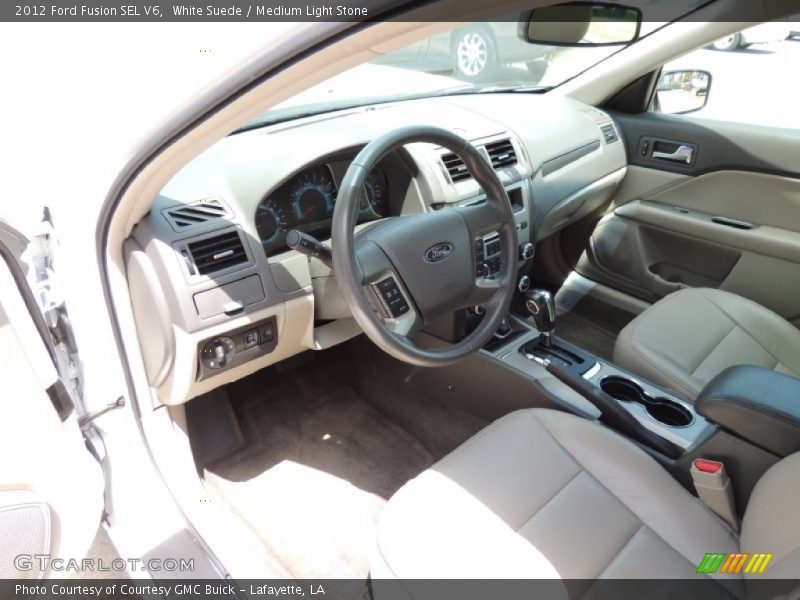 White Suede / Medium Light Stone 2012 Ford Fusion SEL V6