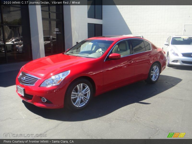 Vibrant Red / Wheat 2010 Infiniti G 37 Journey Sedan