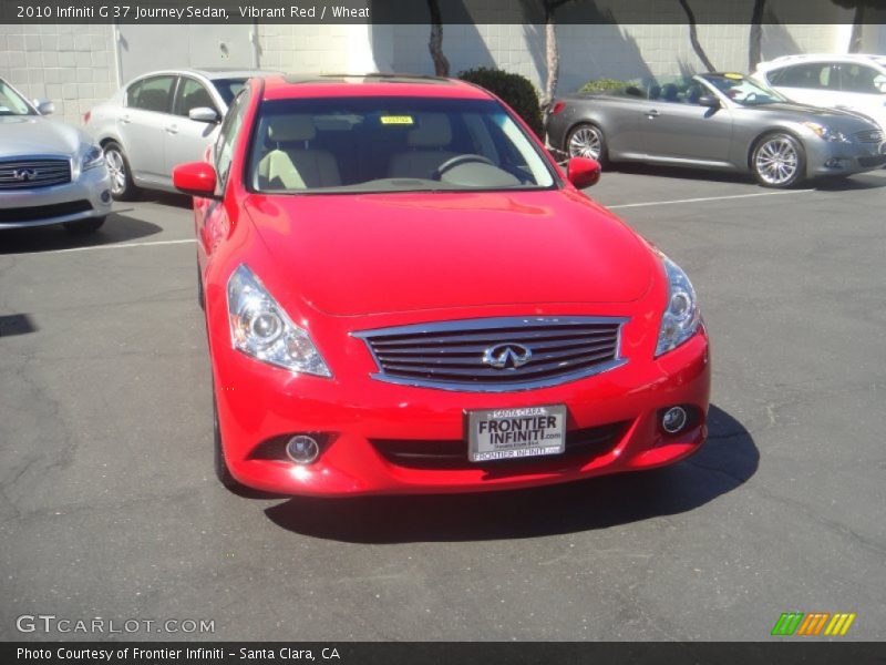 Vibrant Red / Wheat 2010 Infiniti G 37 Journey Sedan