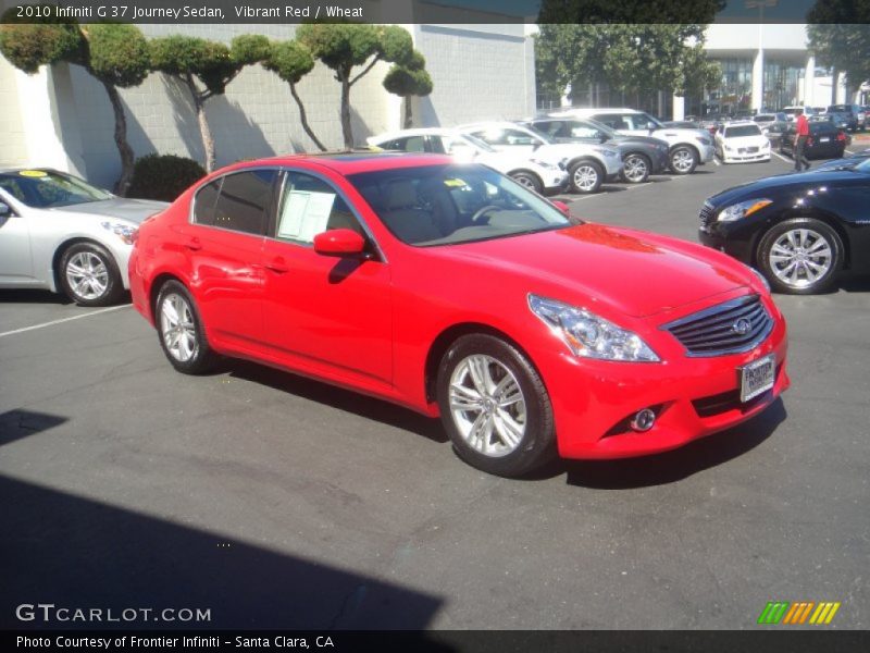 Vibrant Red / Wheat 2010 Infiniti G 37 Journey Sedan