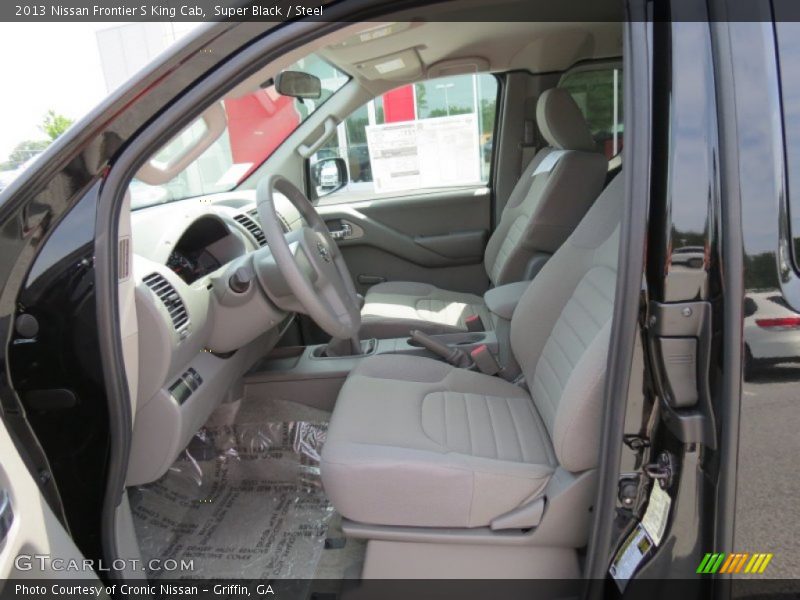 Front Seat of 2013 Frontier S King Cab