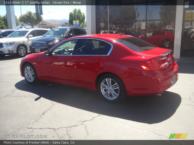 Vibrant Red / Wheat 2010 Infiniti G 37 Journey Sedan