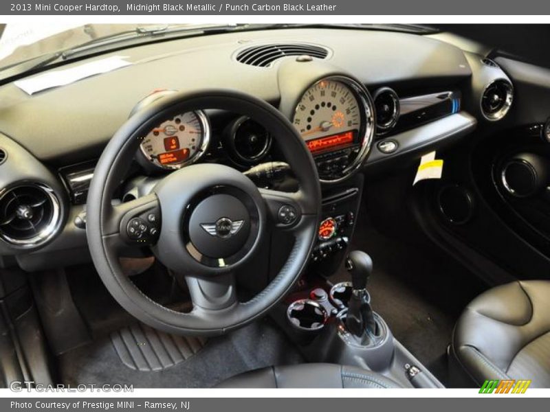 Midnight Black Metallic / Punch Carbon Black Leather 2013 Mini Cooper Hardtop