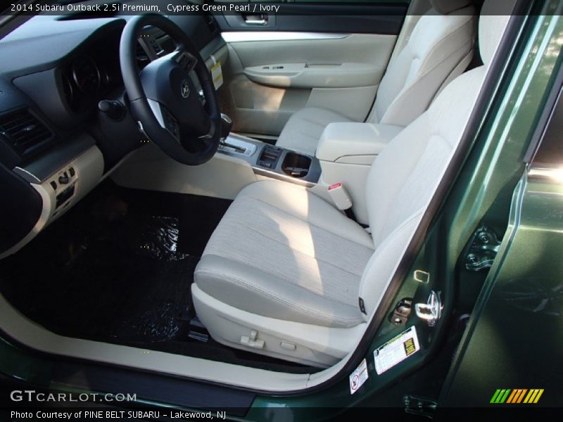Cypress Green Pearl / Ivory 2014 Subaru Outback 2.5i Premium