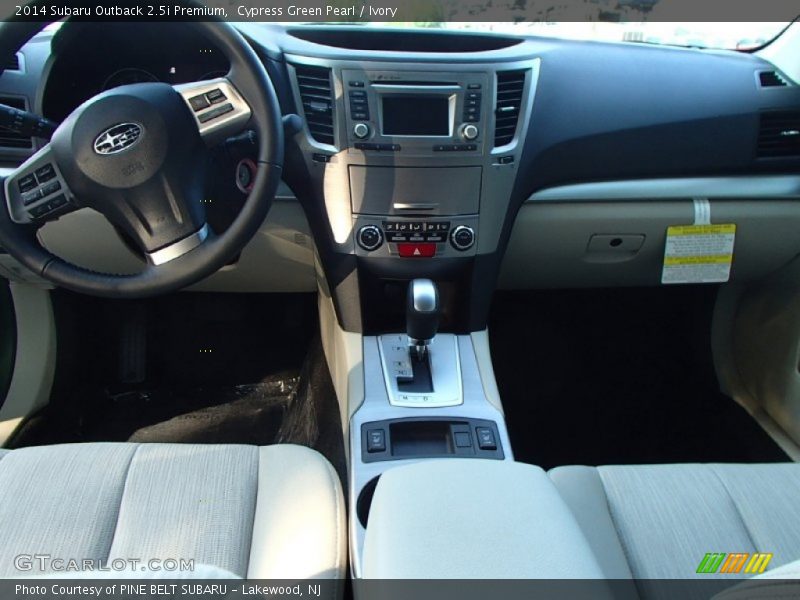 Cypress Green Pearl / Ivory 2014 Subaru Outback 2.5i Premium