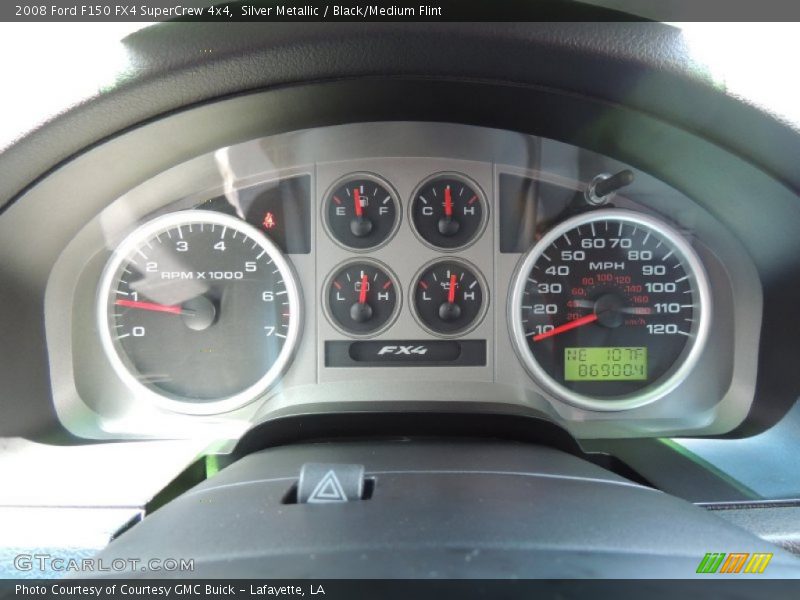 Silver Metallic / Black/Medium Flint 2008 Ford F150 FX4 SuperCrew 4x4