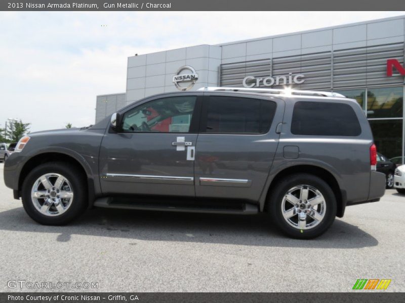 Gun Metallic / Charcoal 2013 Nissan Armada Platinum