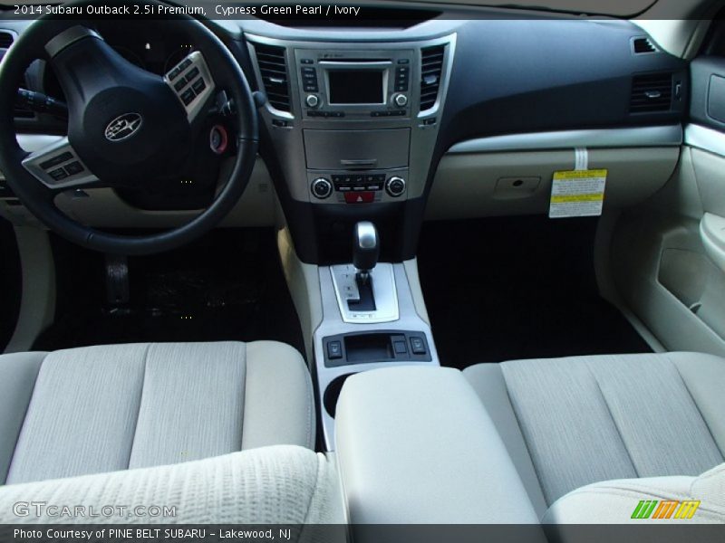 Cypress Green Pearl / Ivory 2014 Subaru Outback 2.5i Premium