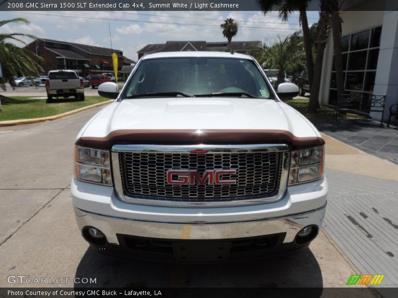 Summit White / Light Cashmere 2008 GMC Sierra 1500 SLT Extended Cab 4x4