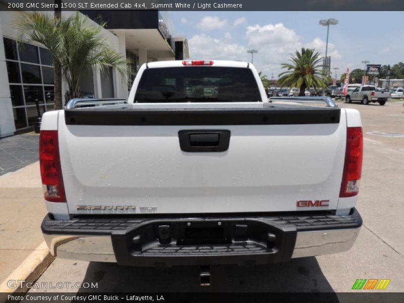 Summit White / Light Cashmere 2008 GMC Sierra 1500 SLT Extended Cab 4x4