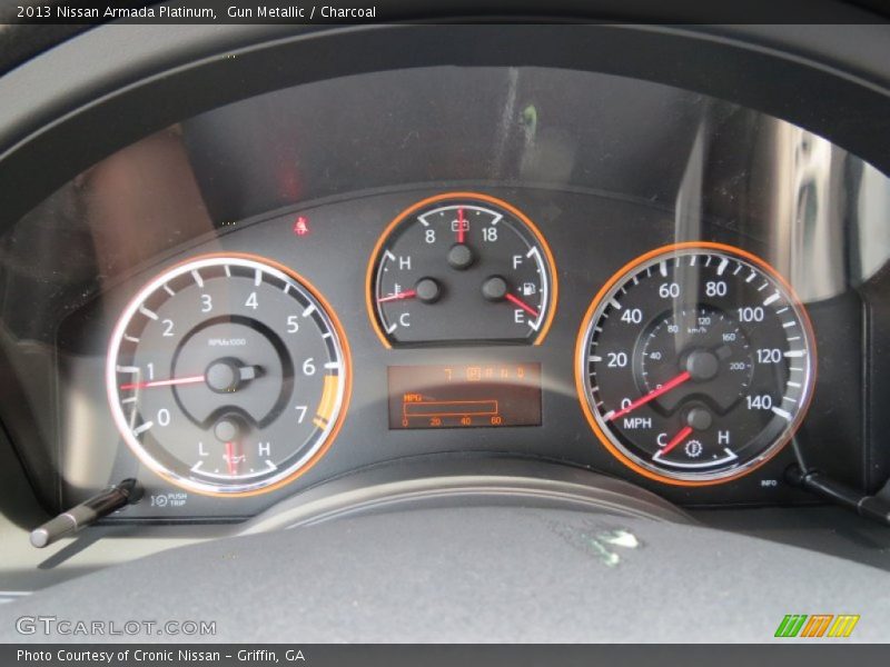 Gun Metallic / Charcoal 2013 Nissan Armada Platinum
