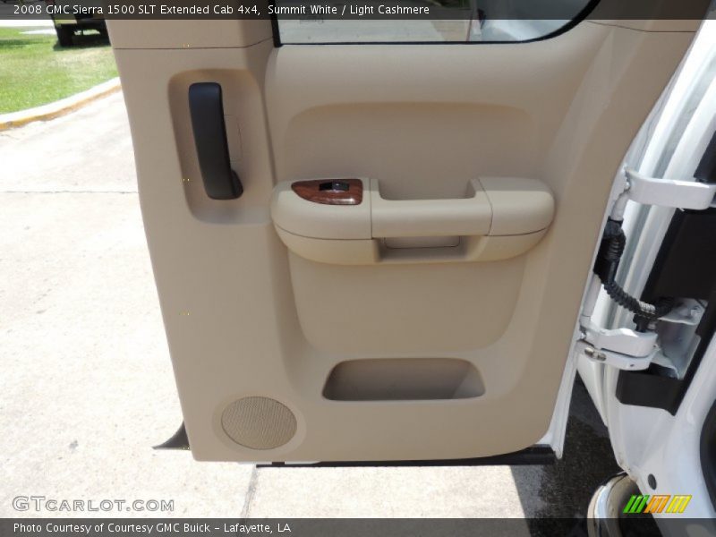 Summit White / Light Cashmere 2008 GMC Sierra 1500 SLT Extended Cab 4x4