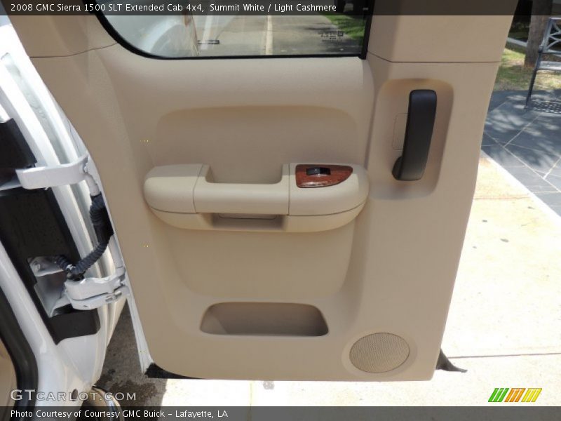Summit White / Light Cashmere 2008 GMC Sierra 1500 SLT Extended Cab 4x4