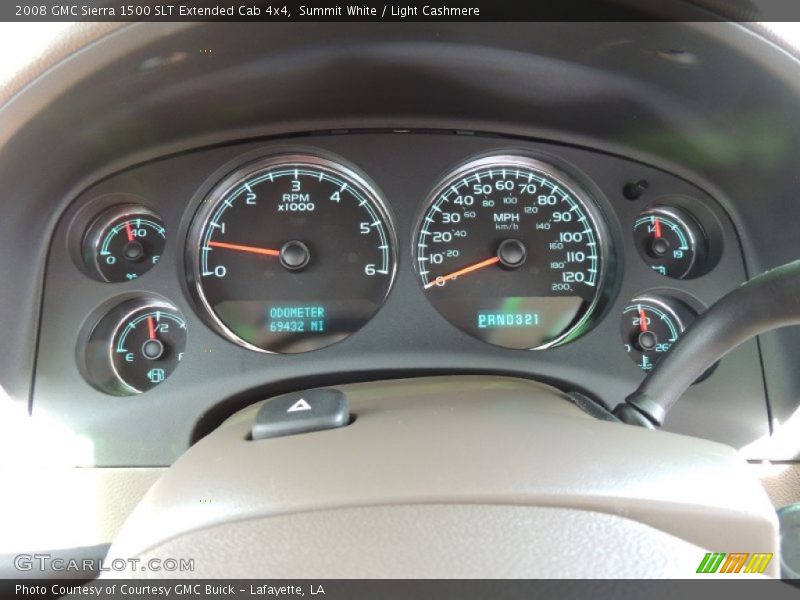 Summit White / Light Cashmere 2008 GMC Sierra 1500 SLT Extended Cab 4x4