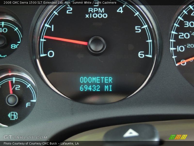 Summit White / Light Cashmere 2008 GMC Sierra 1500 SLT Extended Cab 4x4