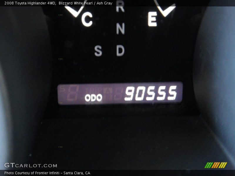 Blizzard White Pearl / Ash Gray 2008 Toyota Highlander 4WD