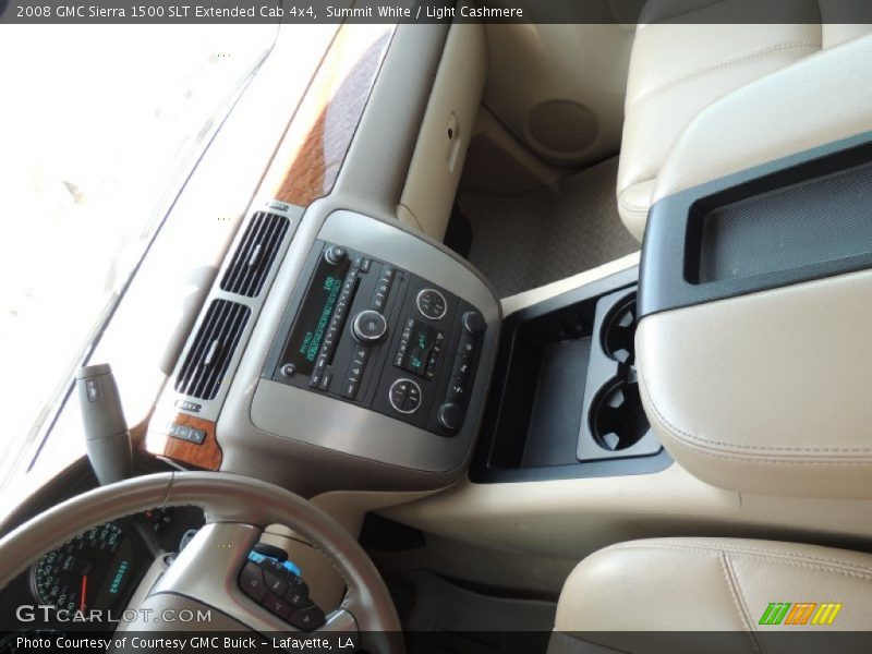 Summit White / Light Cashmere 2008 GMC Sierra 1500 SLT Extended Cab 4x4