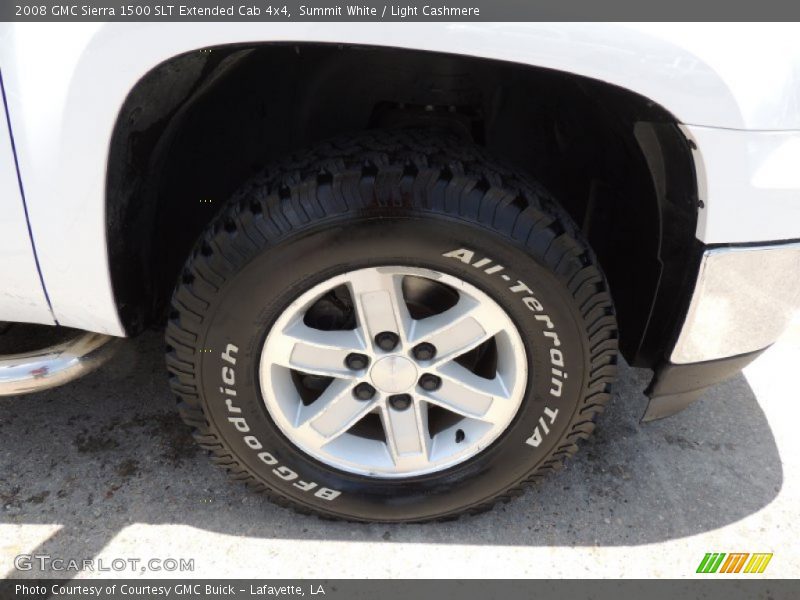 Summit White / Light Cashmere 2008 GMC Sierra 1500 SLT Extended Cab 4x4