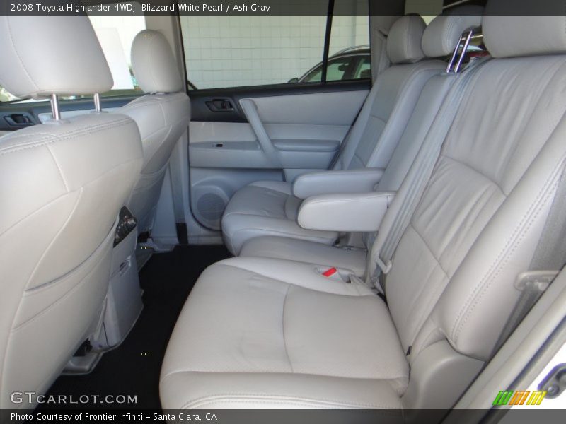 Blizzard White Pearl / Ash Gray 2008 Toyota Highlander 4WD